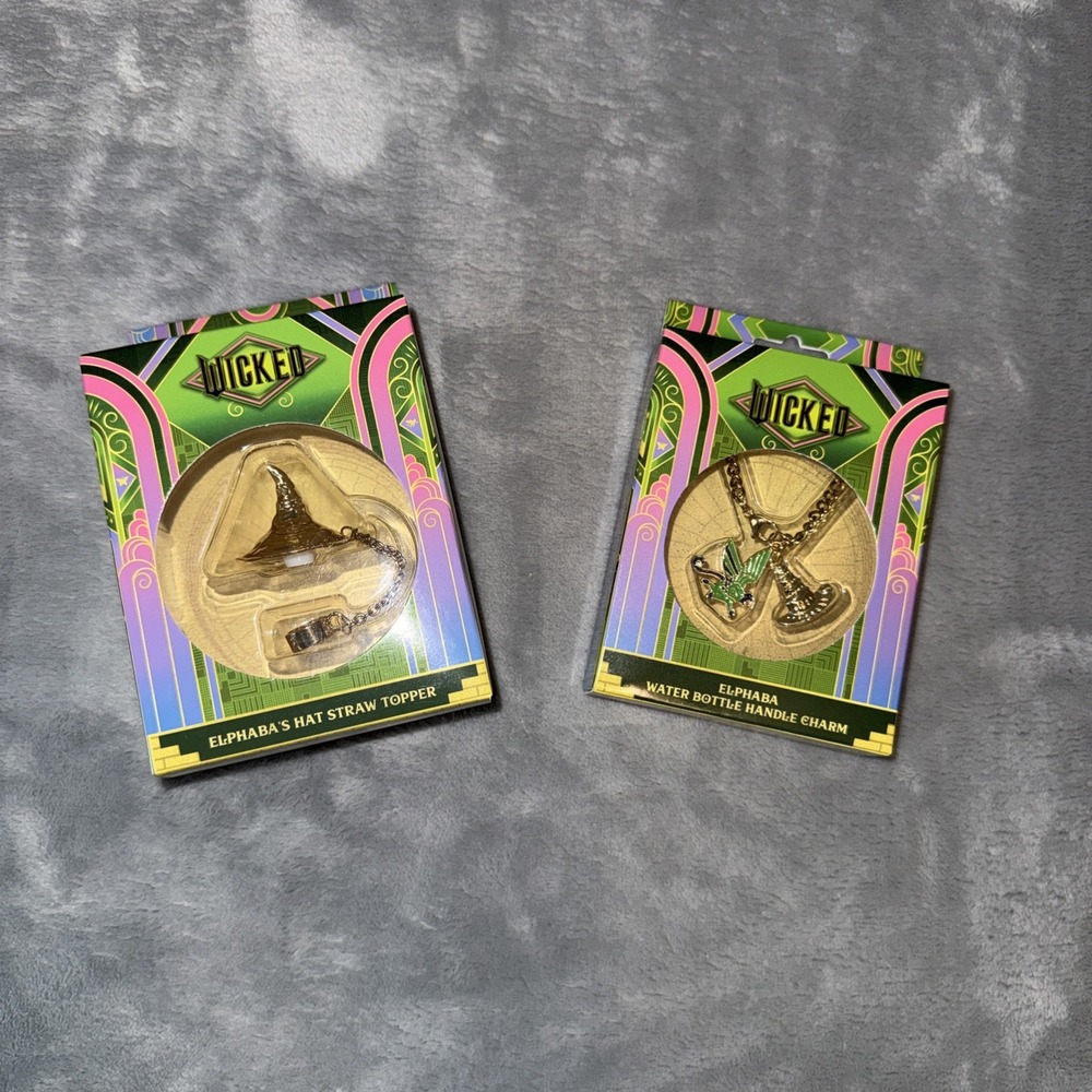 CharCharms Wicked Elphaba Hat Handle Charms Tumbler Accessory Set 18K Plated